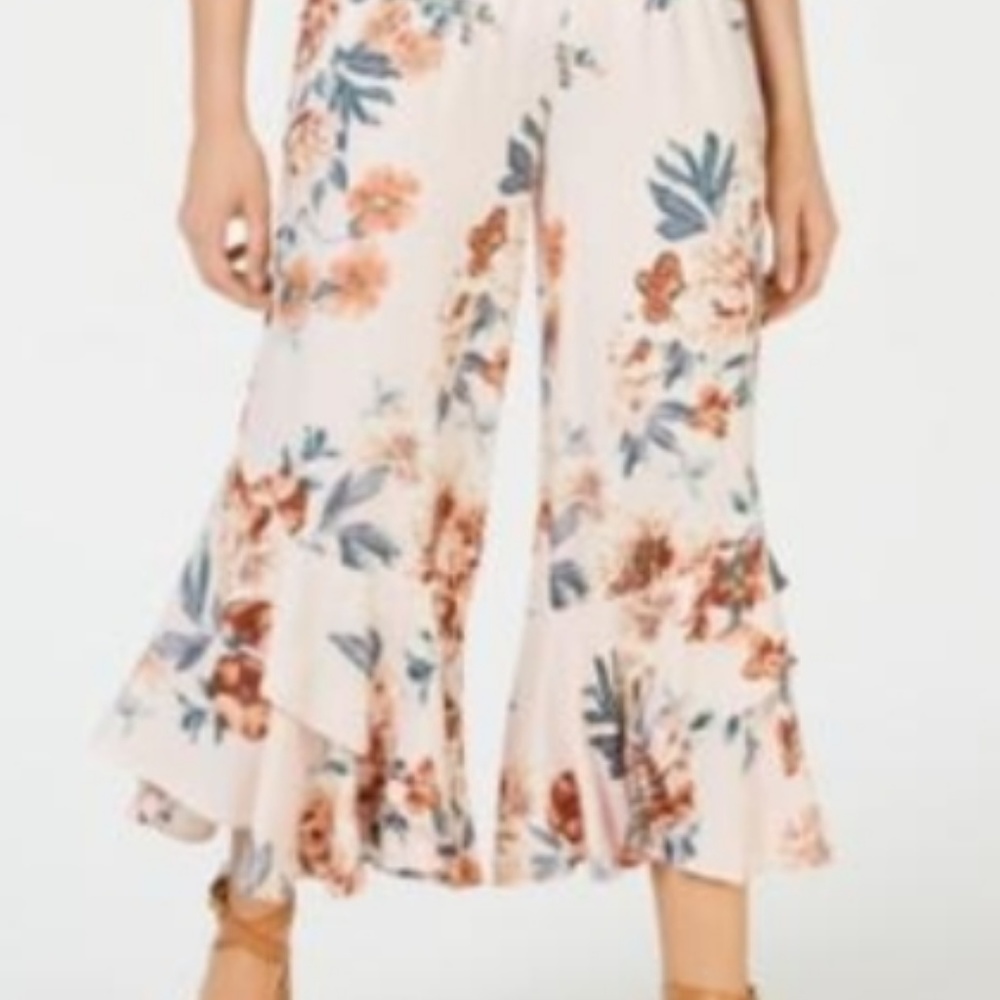 American Rag Ruffled Wide-Leg Pants